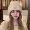 Fisherman knitted hat children autumn and winter plush retro wool hat warm ear protection big head circumference cold hat men's headgear hat