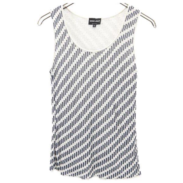 Giorgio Armani Made In Italy Silk Blend Overall Handle Tank Top 38 Women Used