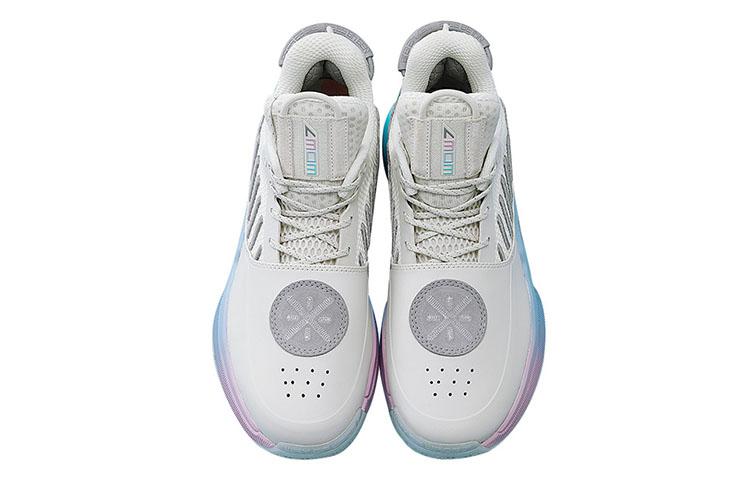 Li Ning Way Of Wade 7 Cotton Candy Abrasion Resistant Breathable Low Top Basketball Shoes Women's White ABAN135-5