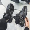 High-top shoes autumn new youth style sports shoes thick sole heightening Hong Kong style student dad shoes