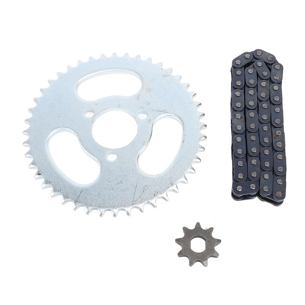 T8F Front Rear Sprocket Chain Kit with 50 Links T8F Chain 3 Hole 44T Rear Sprocket 9T Front Sprocket for Modified Karts