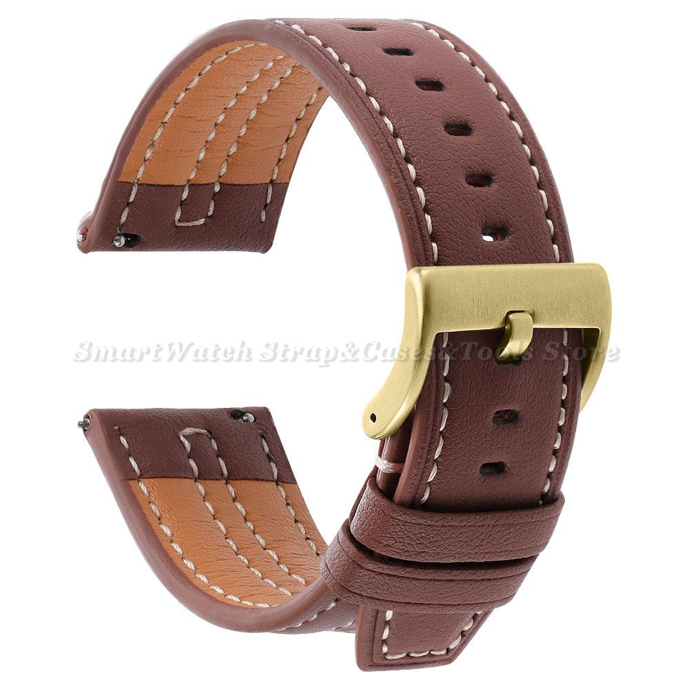 20mm 22mm Retro Watch Band Women Men Wristband Quick Release Universal Replacement Strap for Samsung Galaxy Watch 7 40mm / 44mm