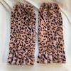 Leopard Leg Warmers Japanese JK Lolita Socks Fur Sets Ankle Winter Leg Warmers