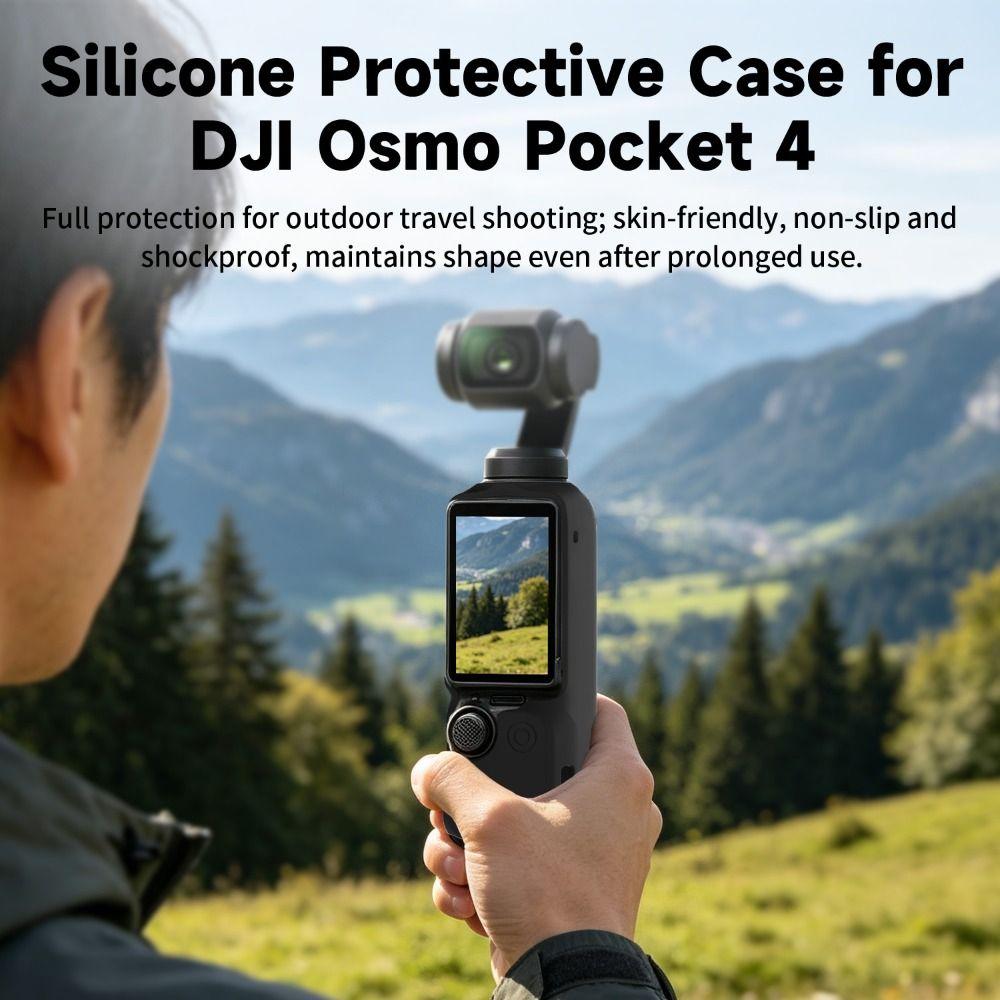 1 Set Full Protection Camera Body Cover Soft Shell Sleeve for DJI Osmo Pocket 4 Accessories