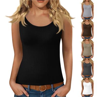 Women's Low-necked Sleeveless Vest U-neck T-shirt Suspenders