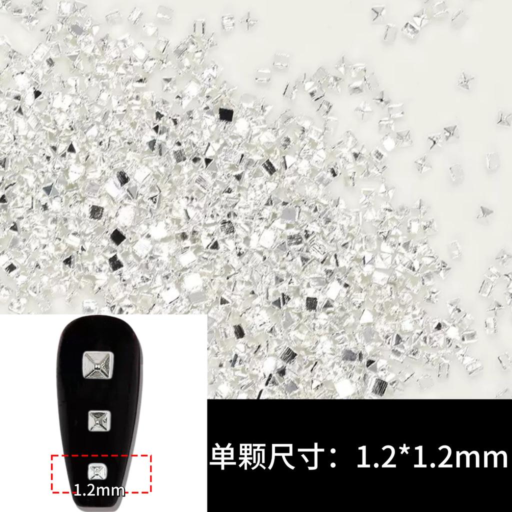 Punk Style Alloy Rivet Nail Art Decorations 3D Pointed Cone Large Medium Small Nail Decorations DIY Accessories