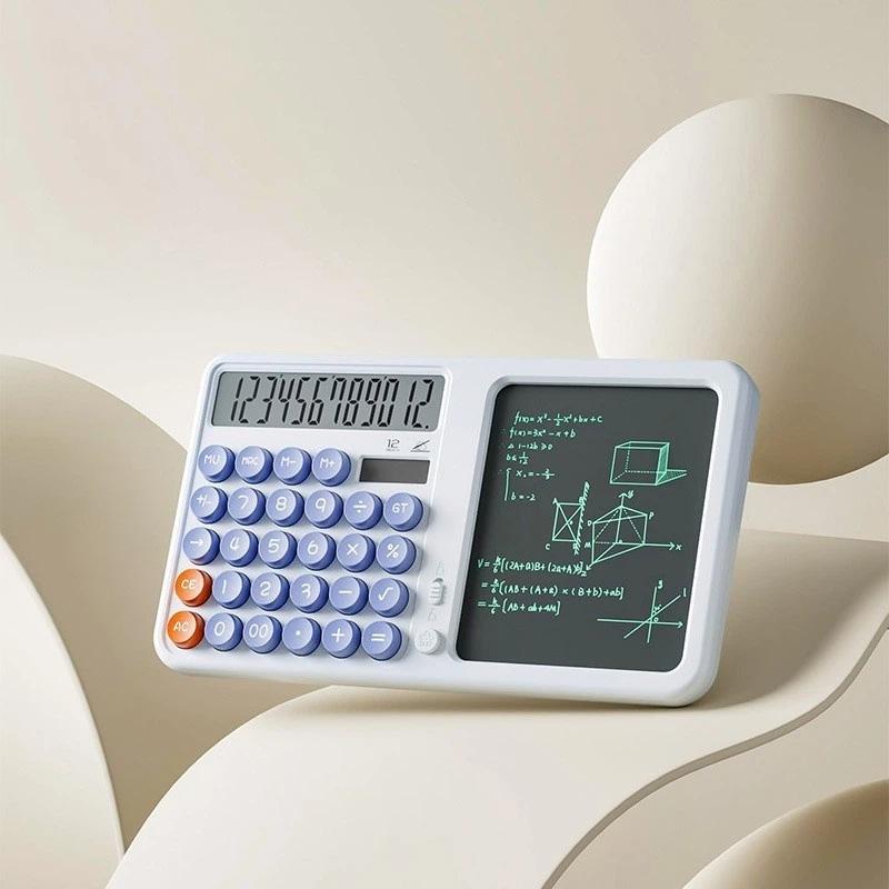 Färgglad Multifunktionell Vetenskaplig Kalkylator Med Raderbart LCD-Skrivplatta Och Stor Display Perfekt För Studenter Kontorsbruk