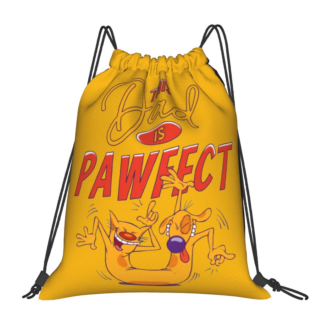 Custom CatDoges Drawstring Bags for Shopping Yoga Backpacks Men Women Surreal Humour Sports Gym Sackpack