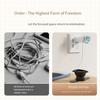 Retractable Charger Cable Winder Tangle-Free Universal Charger Power Data Cord Organizer Silicone Cable Holder Charging Wire Saver