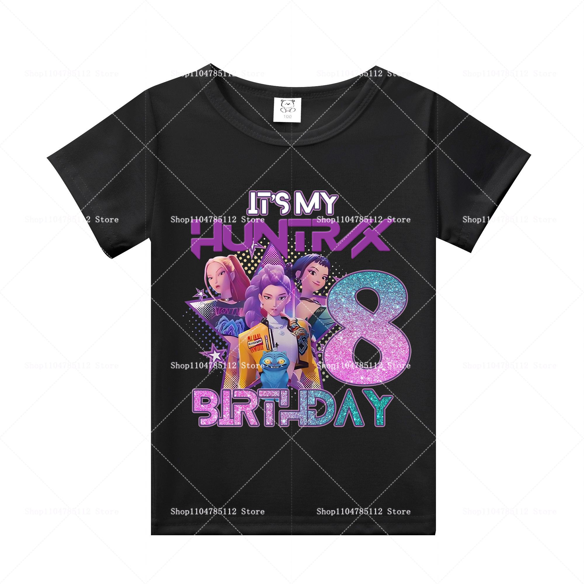 

K-Pop Мисливці на демонів Футболка Милий мультяшний одяг Прості бавовняні топи Для дівчат М яка вбираюча Повсякденна з коротким рукавом Подарунок на день народження 150cm