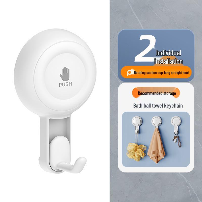 

Вращающийся вакуумный крючок-присоска без следов для кухни, ванной комнаты и стеклянных стен