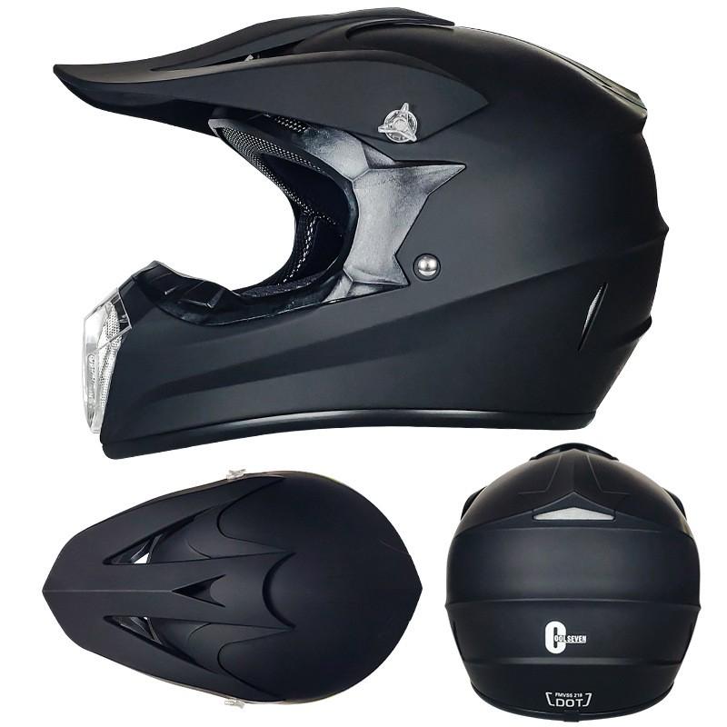 DOT Certified Full Face Off-Road Helmet Adults - ATV Dirt Bike Motocross Safety Gear