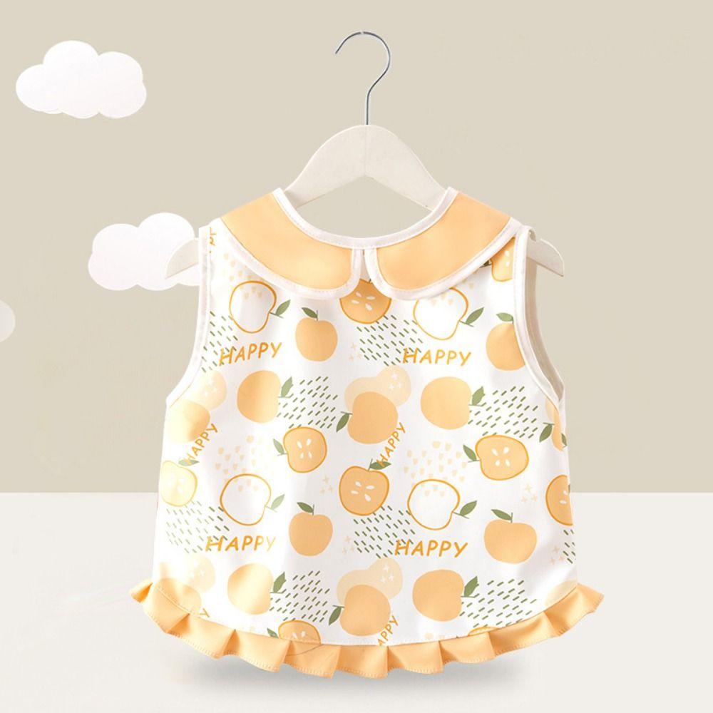 Waterproof Children's Sleeveless Apron Soft Baby Eating Bib Baby's Meal Bib Newborn Use
