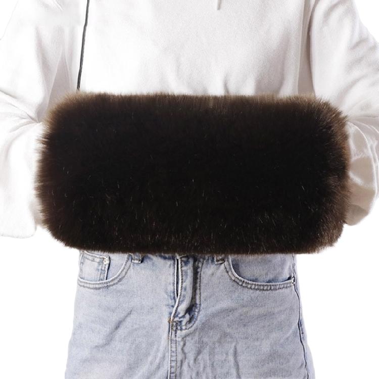 

Plush Hand Muff with Strap Warm Coldproof Soft Hand Muffs Outdoor Activity Gear