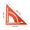 Aluminum Alloy Multi Angle Measuring Tool Engraved Scale Carpenter Square Protractor  Woodworking