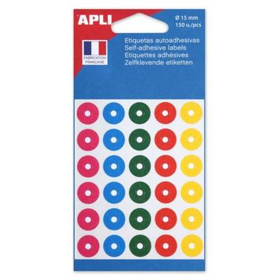 Tear-proof Adhesive Eyelets Coul. Assorted Ø15