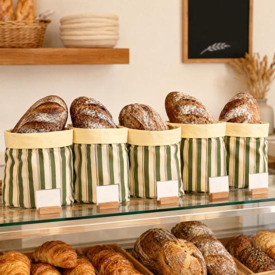 Sacchetti per Pane in Cera d'Api, Riutilizzabili e Resistenti in Tessuto, Mantengono Freschezza e Crosta Più a Lungo, per la Conservazione del Pane Fatto in Casa
