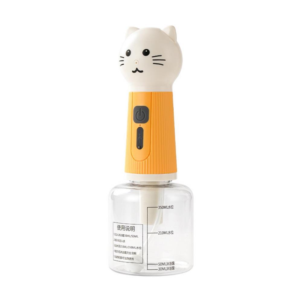 Cat Shape Pet Foaming Machine Automatic Cleaning Cat Soap Dispenser  Paw Spa Care
