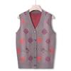 Grandma Autumn Casual Vest Quality Knitted Sweater for Women Middle-aged and Elderly Mothers Sweater Vest Vest