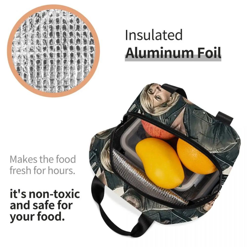 The Walking Dead Movie Insulated Lunch Bag for Women Kids Leakproof Food Boxes Thermal Lunch Box Tote