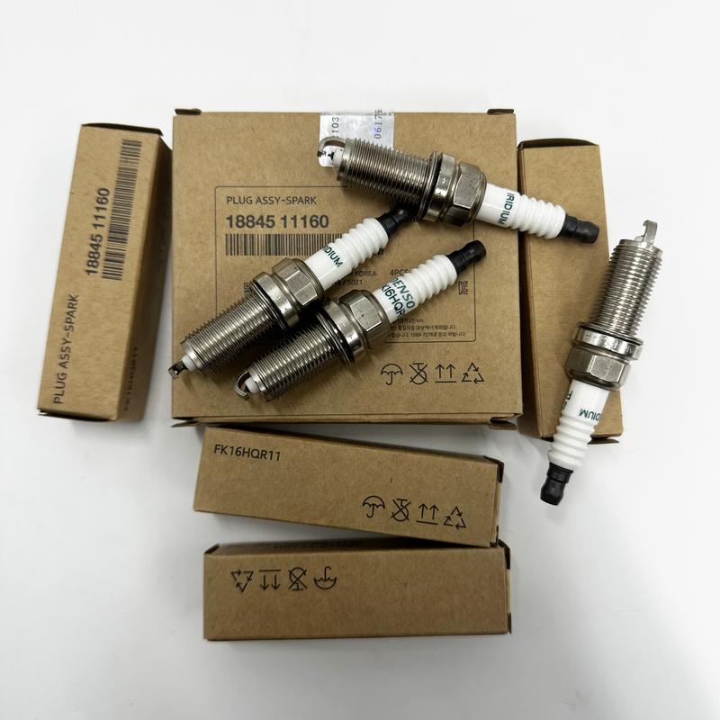 

4 шт. Свічка запалювання для Santa Fe Sonata Tucson Forte Optima Sorento Sportage 1884511160 18845-11160 FK16HQR11