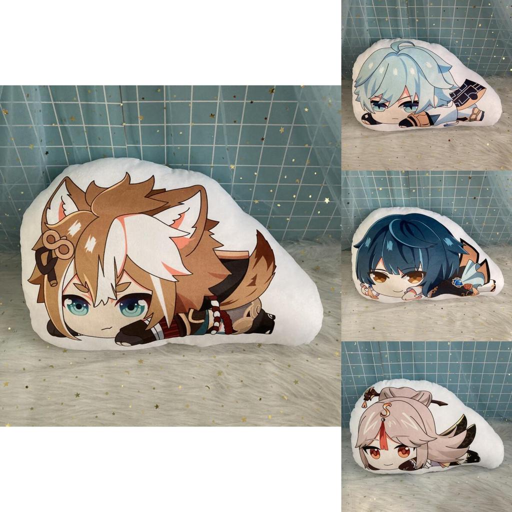 Cute Genshin Impact Zhongli Nilou Sucrose Sleepy Plush Doll Cushion Pillow Xmas Gift