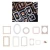 20 Stück Dekorationsaufkleber Retro Spiegelrahmen PET Aufkleber für DIY Handarbeiten Scrapbooking Foto