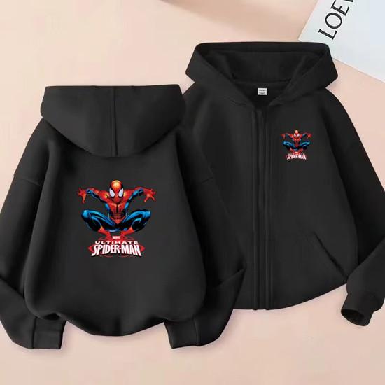 Kids Zipper Style Coat Fashion Animation Film Sweatshirt Clothing Boys Girl 3-12 Yrs Hoodie Long-Sleeved Casual Charming Clothes