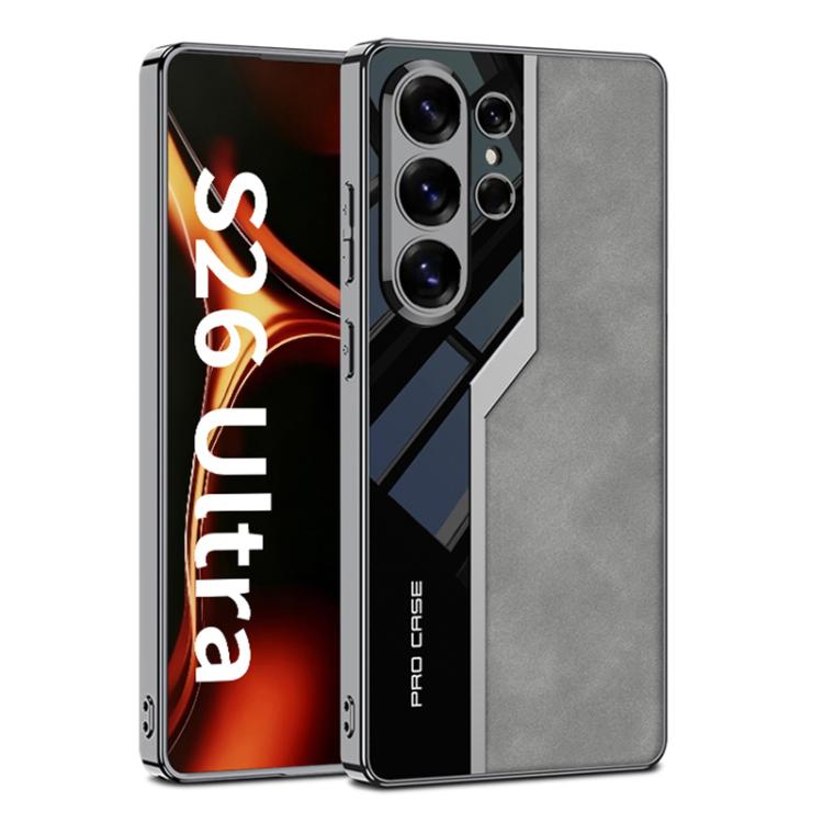 Plating TPU Leather Supercar Frosted Full Coverage Phone Case For Samsung Galaxy S26 Ultra 5G, Stylish Anti-Scratch Protective Cover