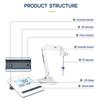 Lab Benchtop PH Meter LCD Digital PH Tester CR SR Measurement PH Electrode Water Quality Detector for Scientific Research