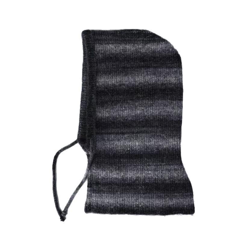 New Wool Blended Knitted Hat Women's Wool Hat Scarf Integrated Warm Outdoor Windproof Cycling