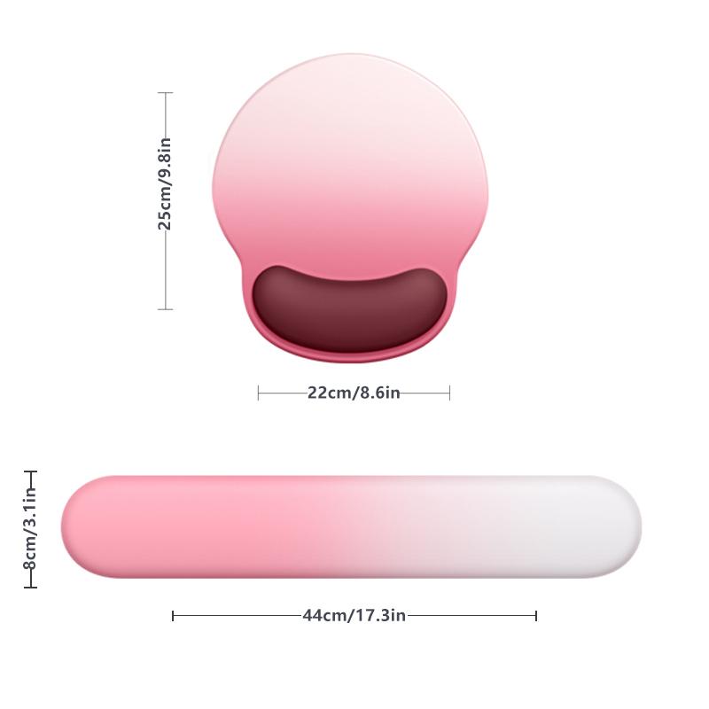 Mouse Pad with Wrist Support Pad with Wrist Support Ergonomics Computer Mouse Pad Keyboard with Anti-slip Silicone Base