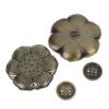 1Pcs Home Room Decoration Flower Shaped Metal Incense Burner Craft Ornament For Spa Yoga Meditation Accessories