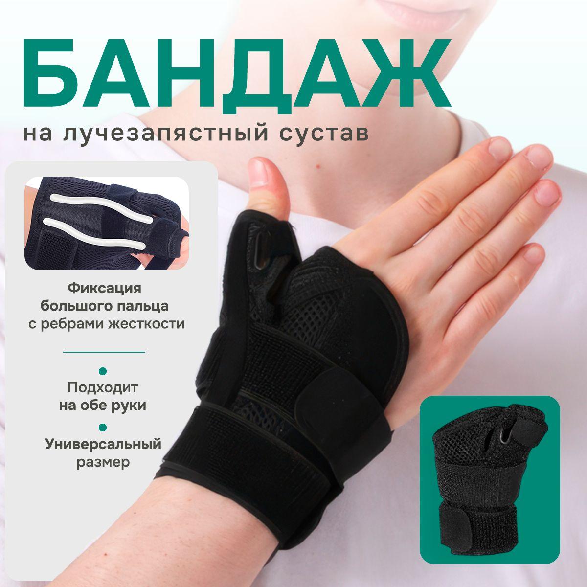 

Защитная накладка на сустав большого пальца запястья One Size чёрный