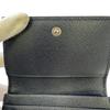 JIMMY CHOO name card holder logo leather Card Case Navy leather Used