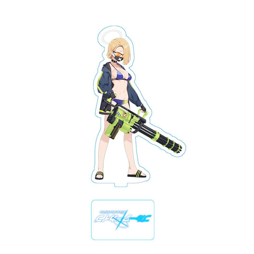 Hot Anime Blue Archive Takanashi Hoshino Cosplay Game Acrylic Action Figure Stand Model Toy Decor Prop Fans Collection Gift