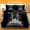 Timeless Skull Duvet Set Quilt Cover Bedding With Classic Black And White Appeal