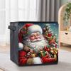 Santa Claus Delivering Gifts 5D Diamond Painting Storage Basket Full Round Drill Mosaic Diamond Embroidery Cross Stitch Kits Home Decor Home Decor