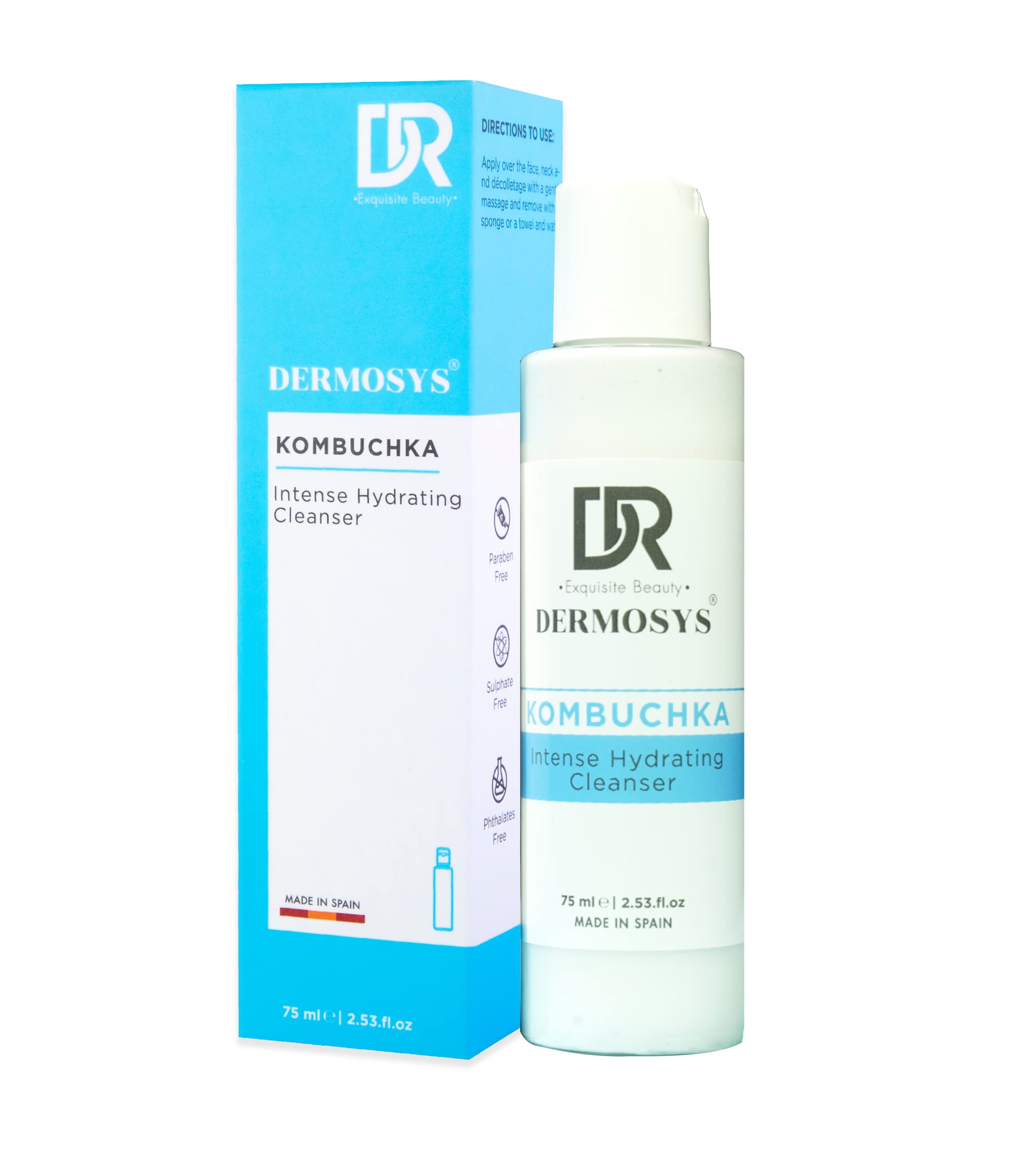 Dermosys Hydrating Cleanser for Women & Men | Gently Removes Impurities & Excess Oil | With Kombuchka & Black Tea Extract | Non-Drying Daily Facial