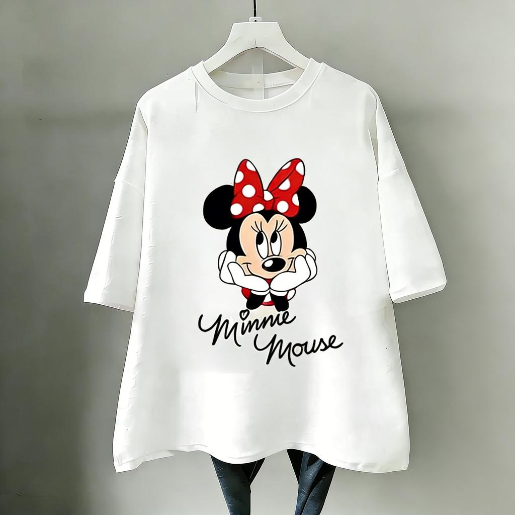 Minnie Mouse Disney T Shirt Women Man Cotton Short Sleeve Cartoon Graphic Tee Vintage Cute Casual Summer Tops 2026 Fashion Y2k