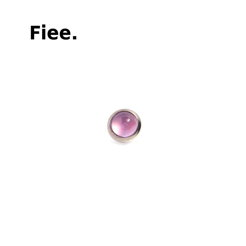 

F136 Титановый сплав 5 мм Радужные серьги с драгоценными камнями Пусеты для козелка уха Штанга для козелка уха Лабрет Плоские Уход за ушами Внутренняя спираль [Only 1] 5mm mauve, no rod