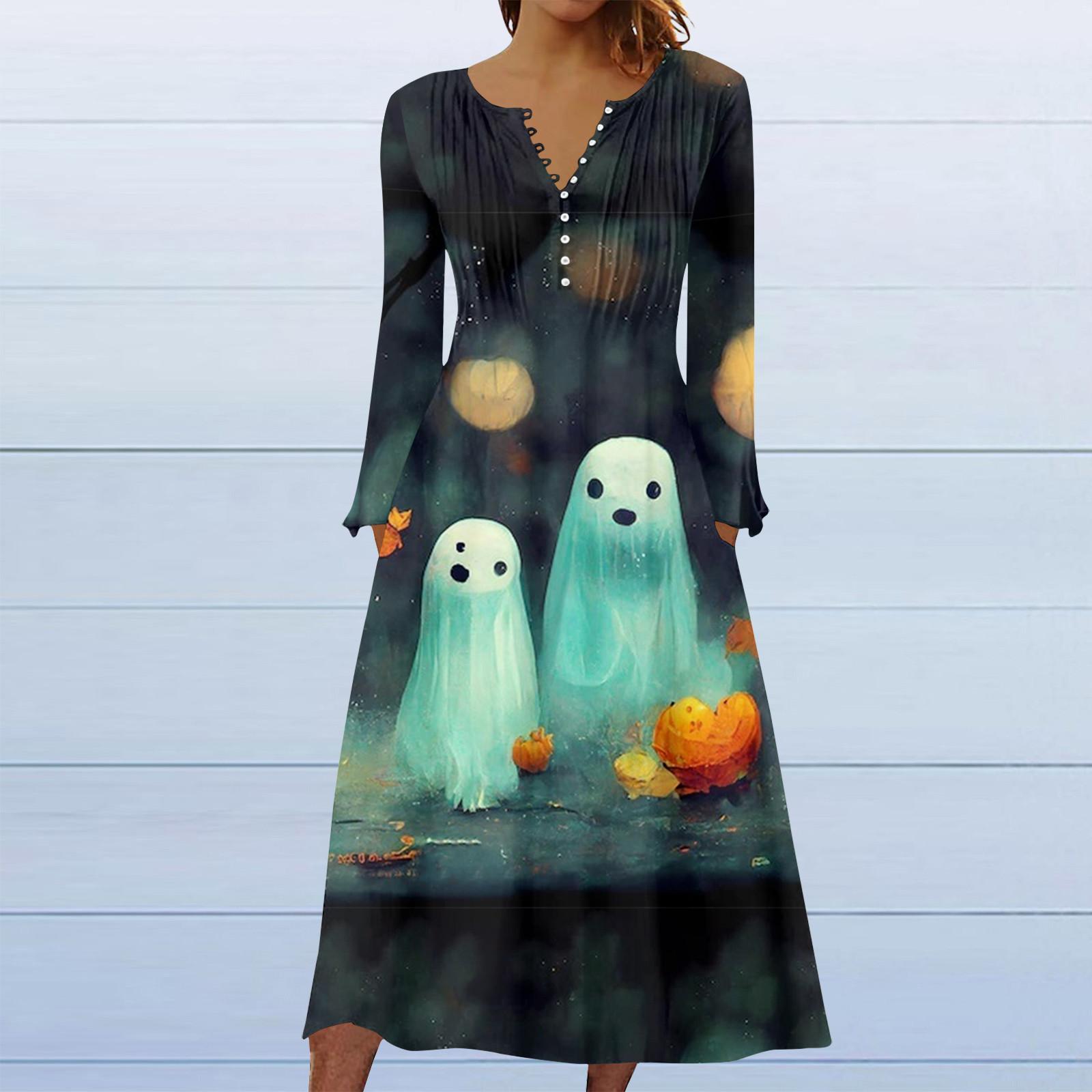 

Модное женское повседневное модное однотонное платье с карманами и v-образным вырезом, пуловер с длинными рукавами XL