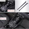 Car Central Control Gear Shift Box Panel Strip Decoration Cover Trim For Mazda CX-5 CX5 2017 - 2024 ABS Carbon Fiber Accessories
