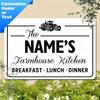 Vintage Metal Garden Sign - Customizable 2D Yard Art, Outdoor Home Wall Decor