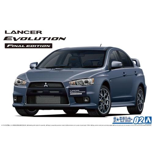 Aoshima Bunka Kyozai (AOSHIMA) 1/24 The Model Car Series No. 02 Mitsubishi CZ4A Lancer Evolution Final Edition 2015 Plastic Model