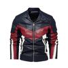 New Plus Velvet Leather Jacket Men's Jacket Trend Three-color Motorcycle Suit Multicolor Optional Fashion Leather Men.