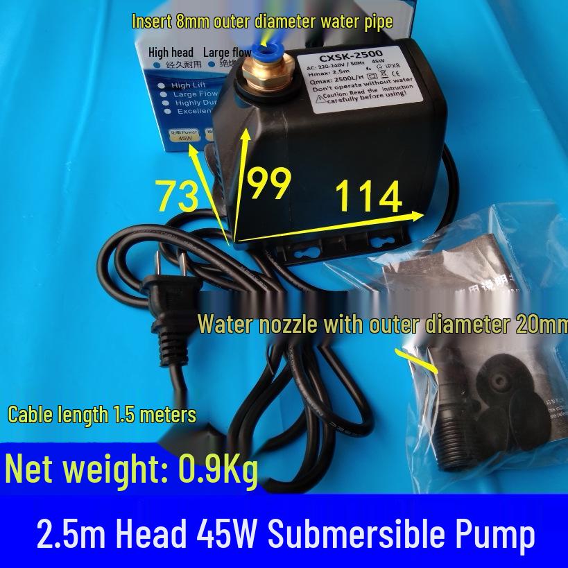 Submersible Cooling Pump for Engraving Machines, Drills, Fountains, and Fish Tanks