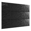 12Pcs Soundproof Wall Panel Self-Adhesive Sound Absorbing High Density Thick Acoustic Foam Panel Noise Reduction Wall Decoration Tile