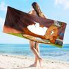 Anime Naked Bear Cute Cartoon Superfine Fiber Beach Sauna Towel Room Decor Bath Children Hand Towels Bathroom Home Shower