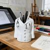 Creative Doctor Coat Shaped Pen Holder Medical Theme Desktop Organizer Home Office Desk Decorative Pen Cup Storage